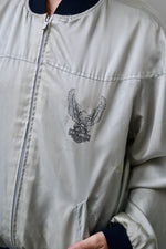 Eighties Satin Harley Bomber