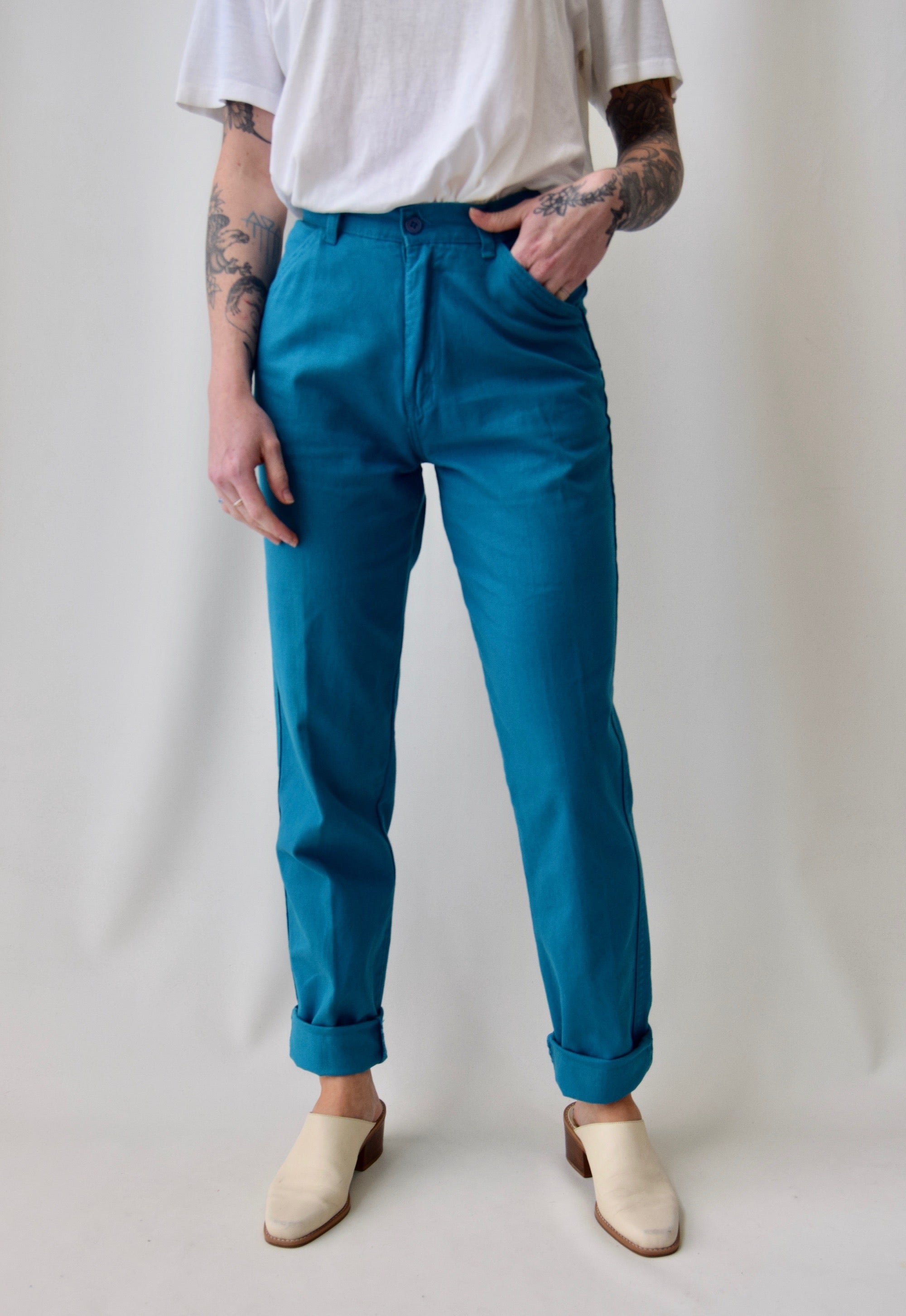 Teal Everyday Trousers