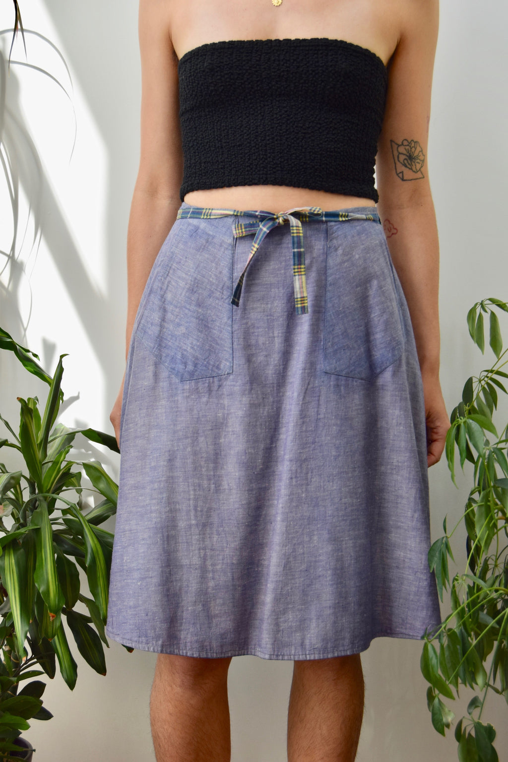 Seventies Reversible Wrap Skirt