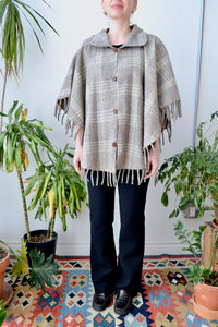 Grey Wool Cape