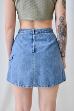 Denim Cargo Skort