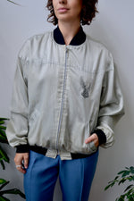 Eighties Satin Harley Bomber