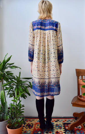 Cream Indian Cotton Dress