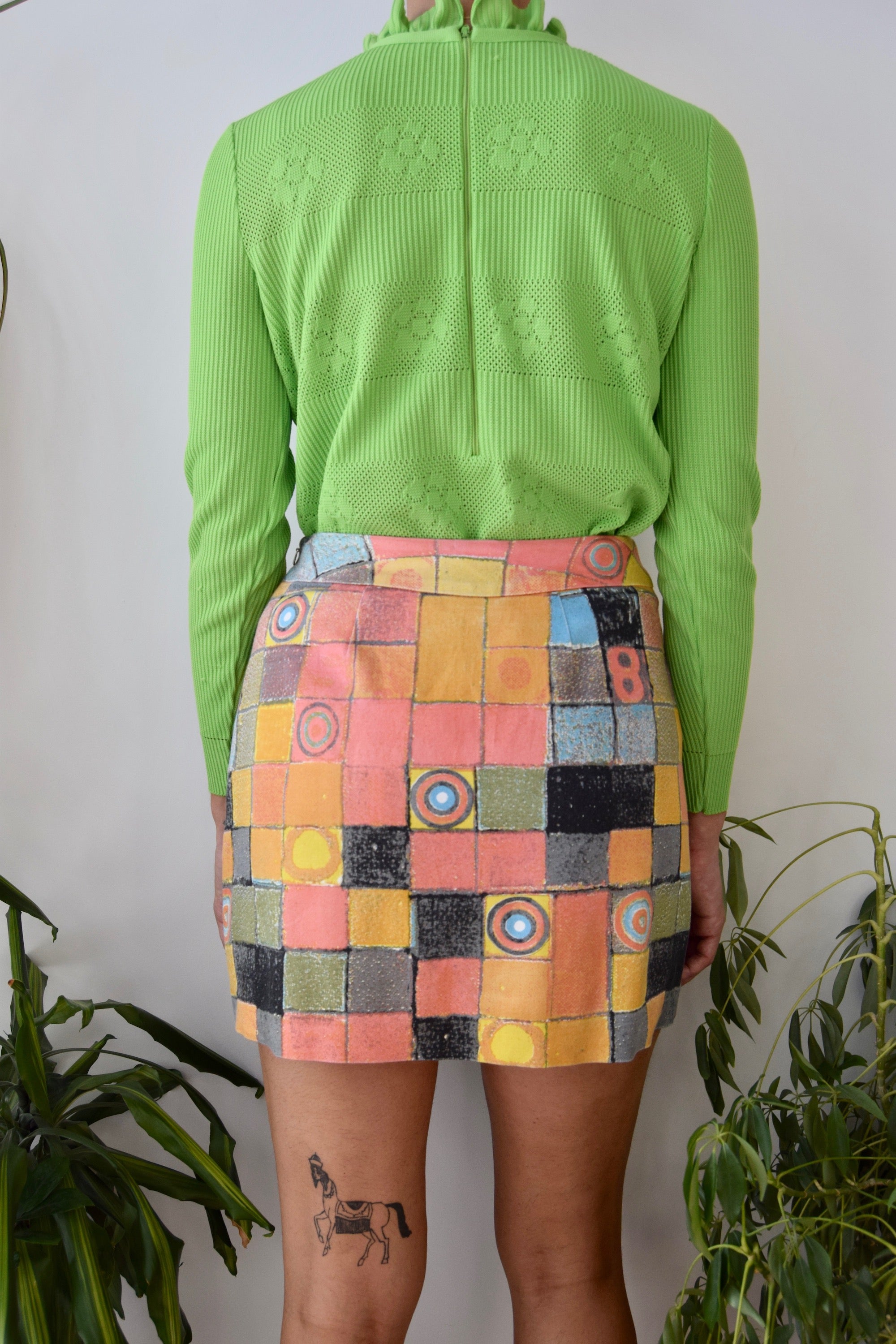 Klimt Inspired Mini Skirt