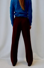 Merlot Wool Pants