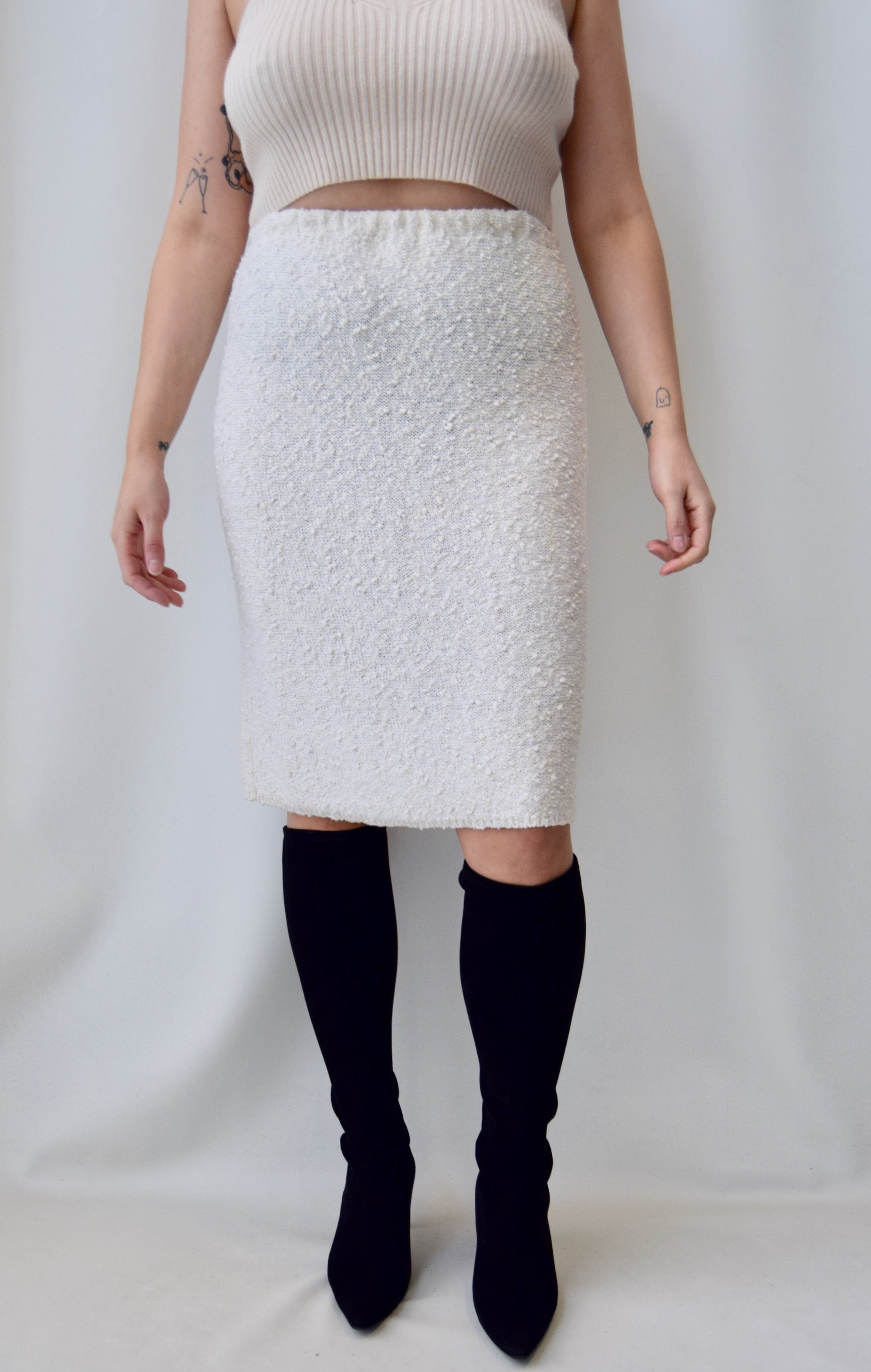 Textured Knit Skirt