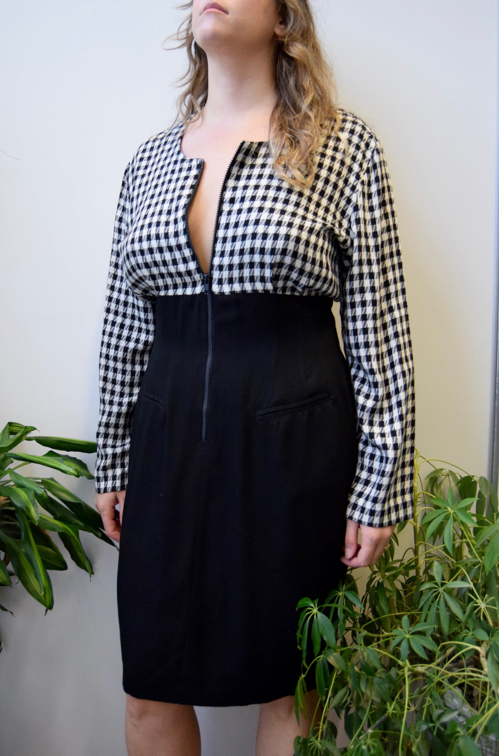 Houndstooth Business Boss Dress