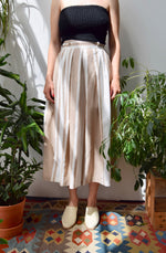 Eighties Neutral Striped Skirt