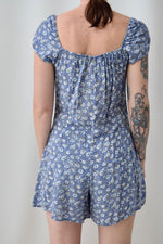 Cap Sleeve Floral Romper