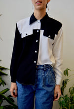 B&W Block Blouse