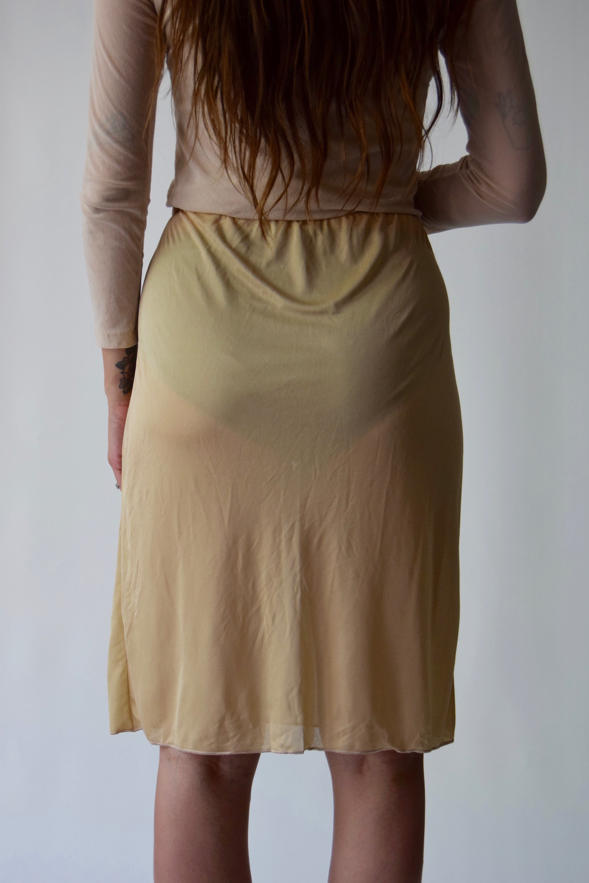 Sheer Butter Designer Missoni Skirt