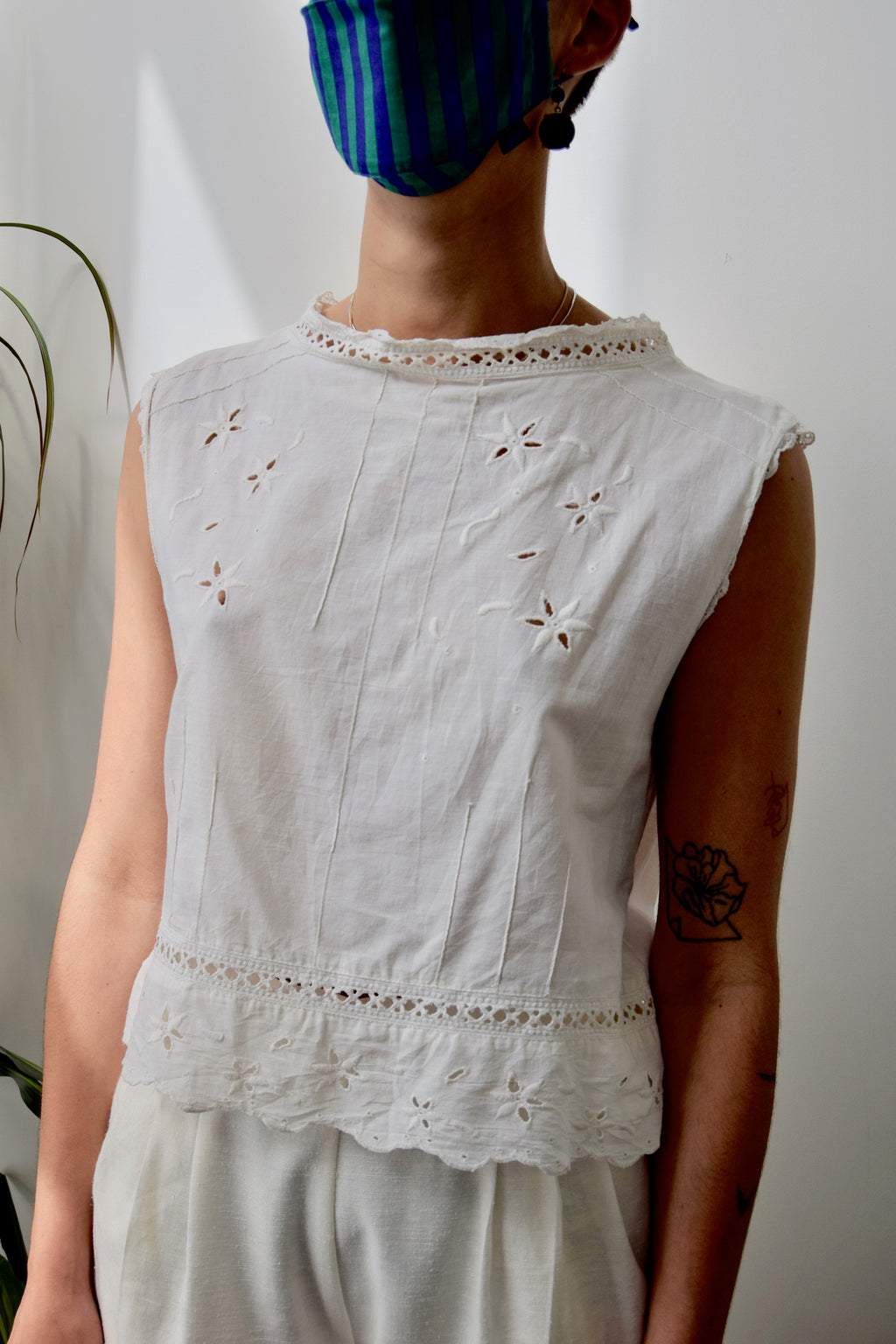 Antique Inspired Cotton Blouse