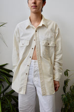 Ivory Flannel Button Up