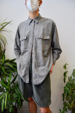 Raw Silk Button Up