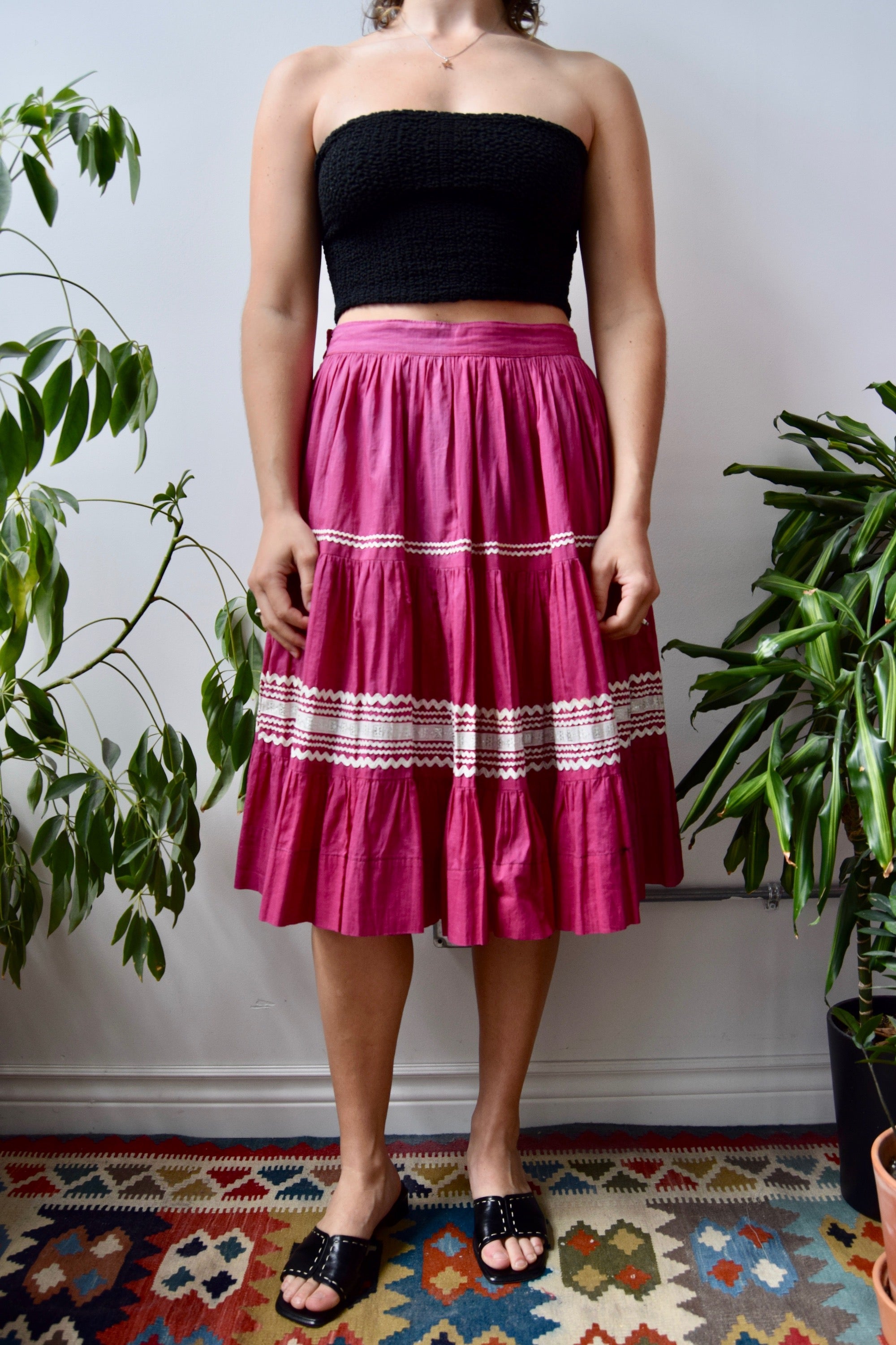 Magenta Western Skirt