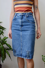 Denim Pencil Skirt