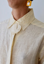 Natural Linen Doily Blouse