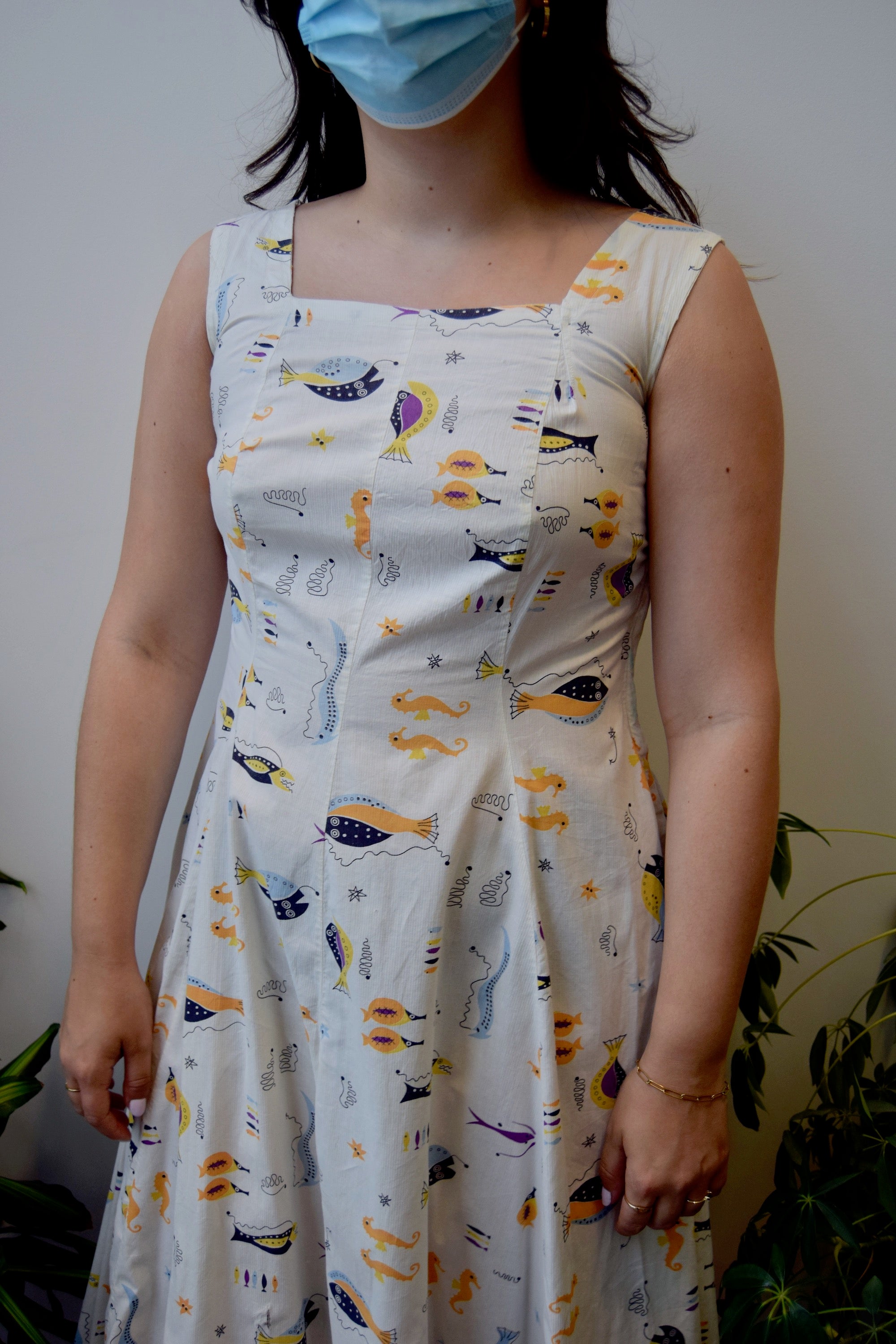 Forties/Fifties Fish Print House Dress