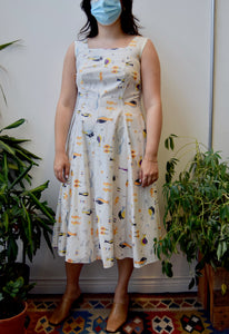 Forties/Fifties Fish Print House Dress