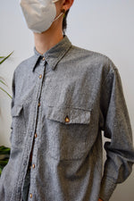 Raw Silk Button Up