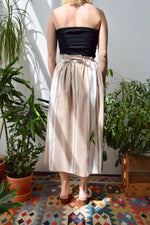 Eighties Neutral Striped Skirt