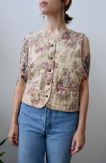 Floral Quilted Vest