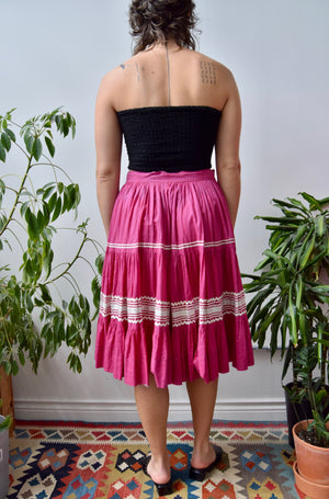 Magenta Western Skirt