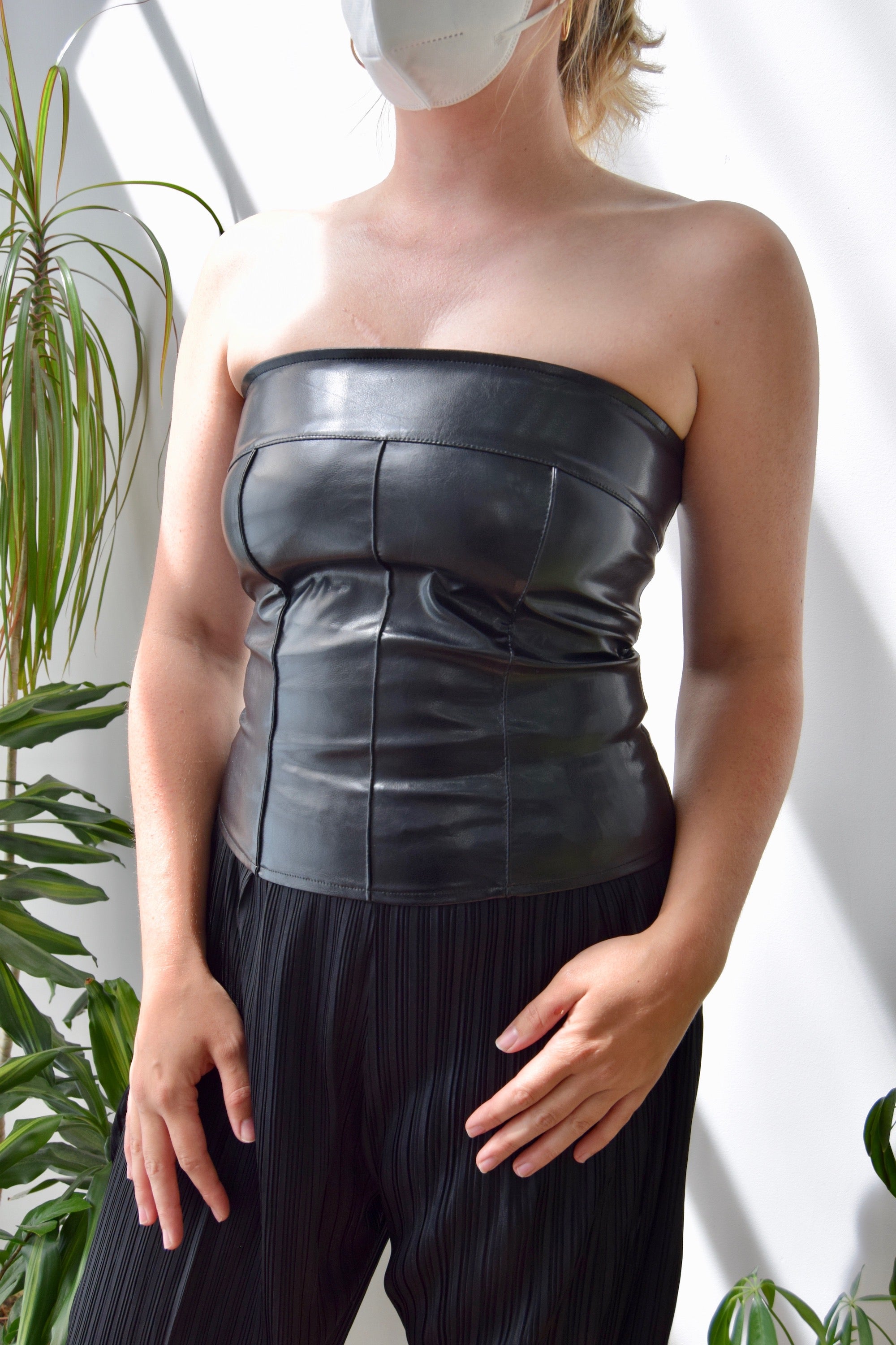 00's Pleather Bustier
