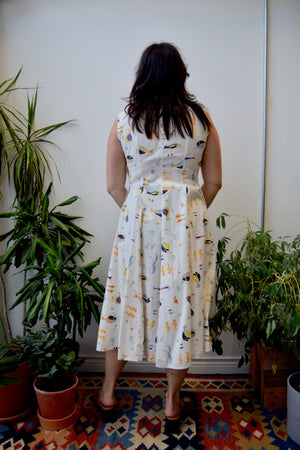 Forties/Fifties Fish Print House Dress