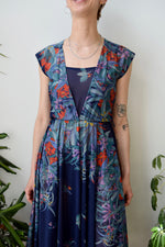 Seventies Sheer Floral Dress