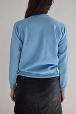 Vintage Mickey Mouse Powder Blue Crew Neck Sweatshirt