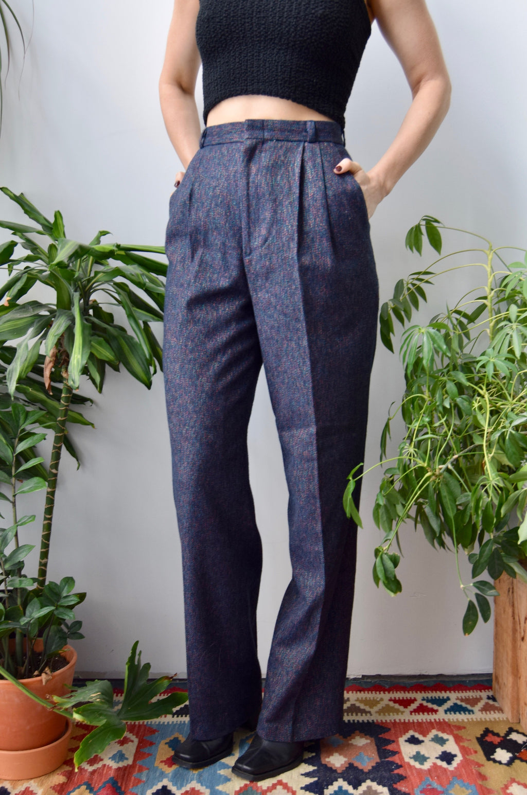 Secret Rainbow Tweed Pants