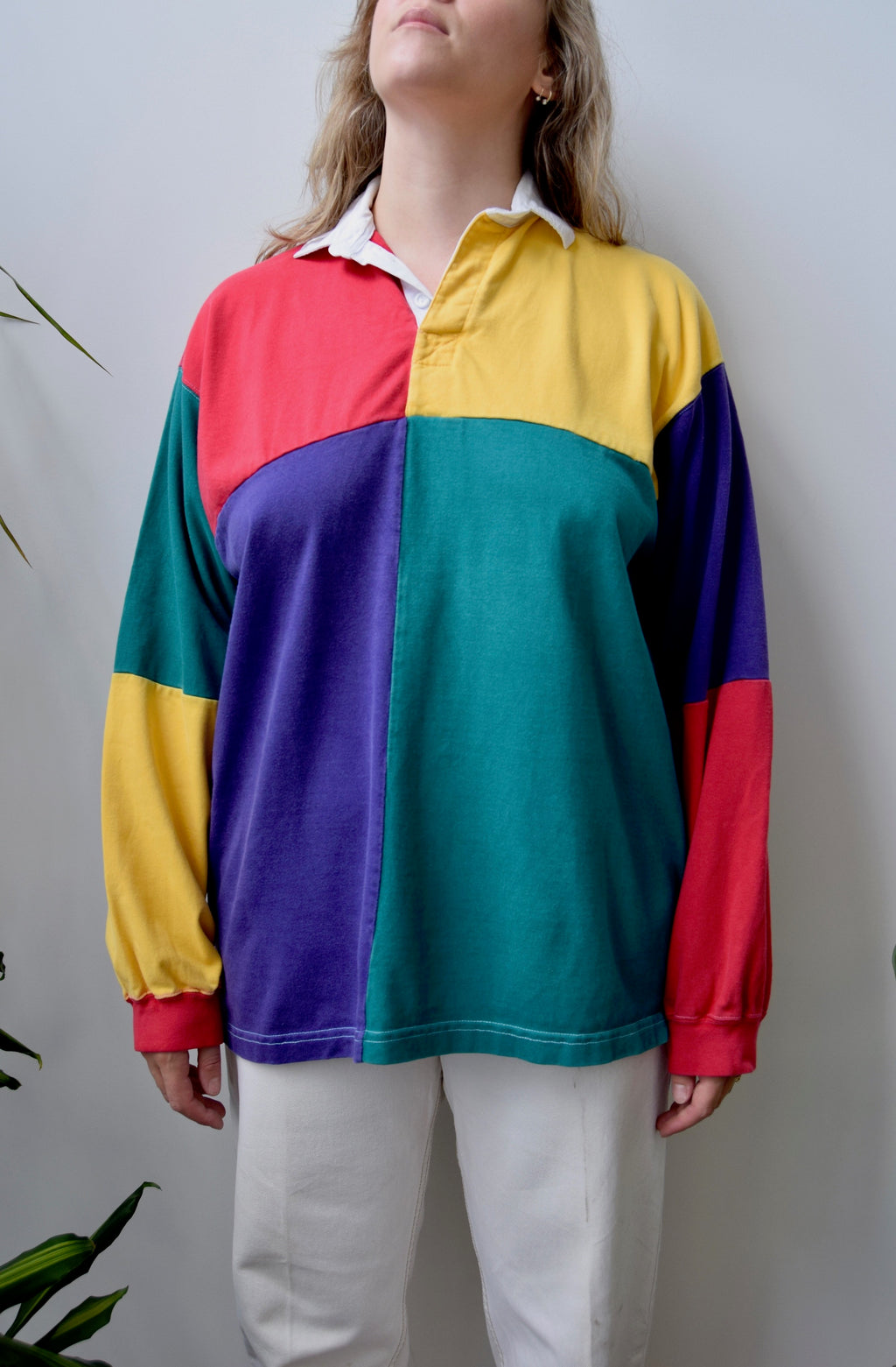 Color Block Rugby Shirt