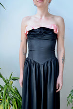 Black and Pink Prom Dress