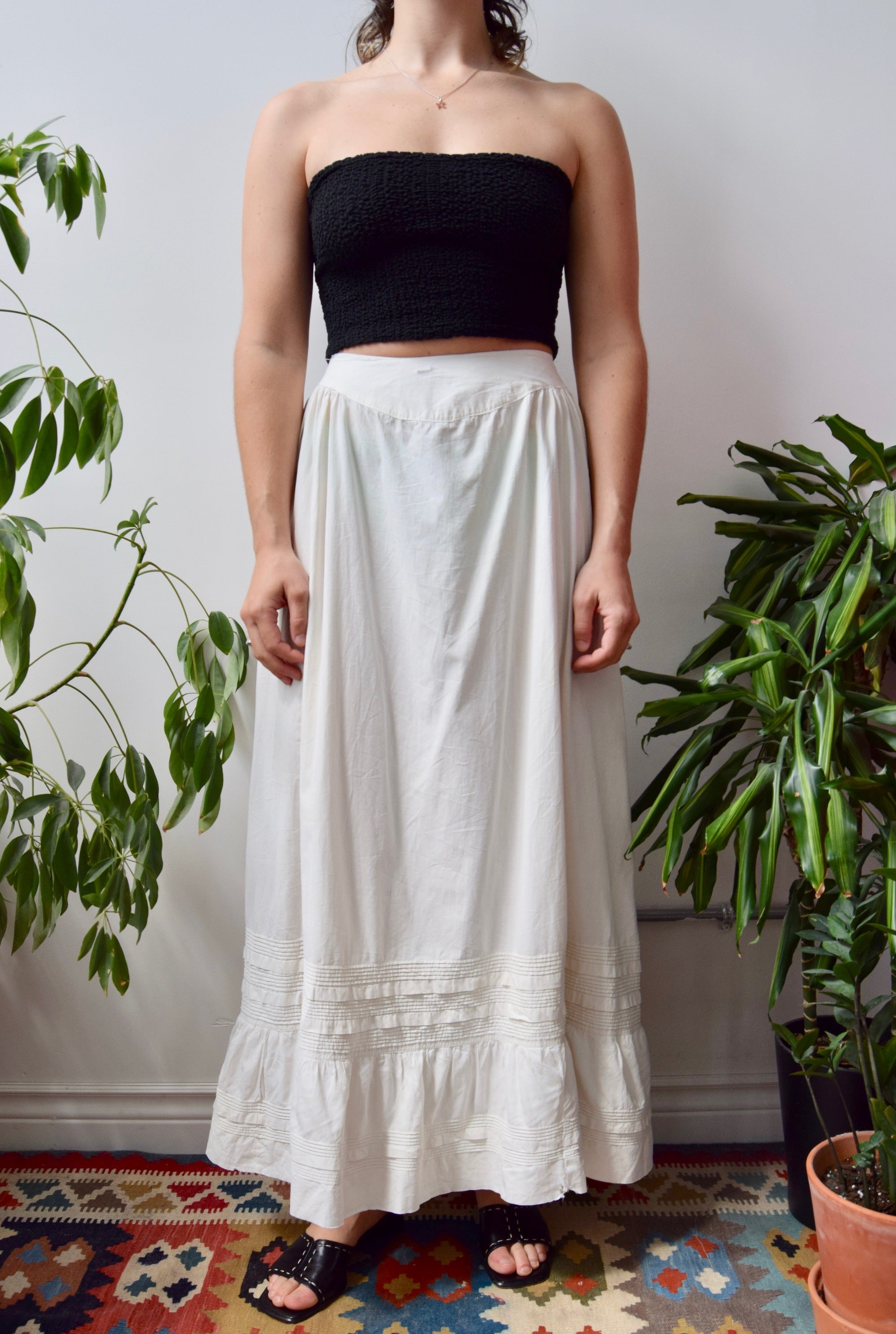 Cotton Antique Petticoat Skirt