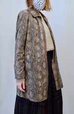 00's Snake Print Coat