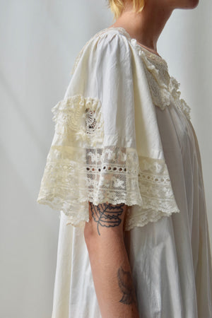 Antique Edwardian Intricate Lace Nightgown