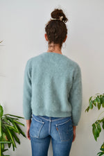 Seafoam Angora Cardigan