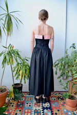 Black and Pink Prom Dress