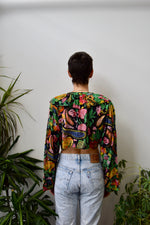 Floral Indian Cotton Ruffle Top