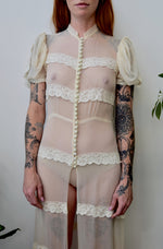 Silk Chiffon Boudoir Overlay