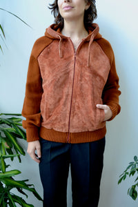 Seventies Cowhide Knit Hoodie