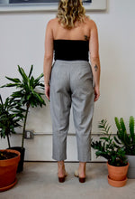 Cropped Houndstooth Pants