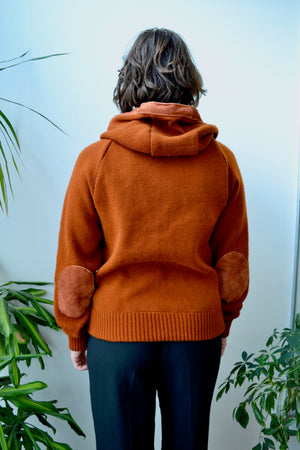 Seventies Cowhide Knit Hoodie