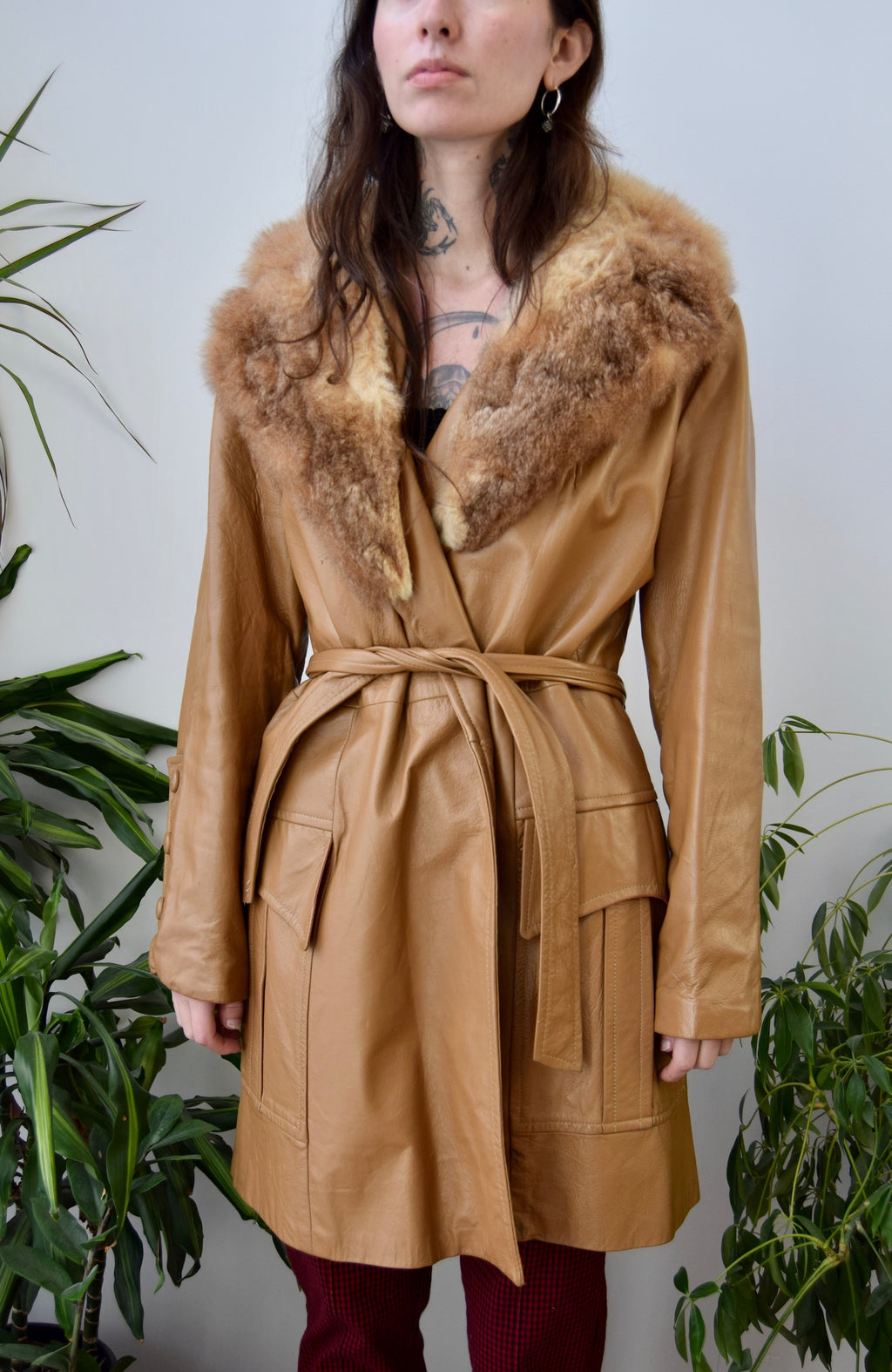 Seventies Fur Collar Leather