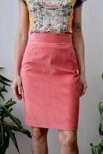 Watermelon Suede Skirt