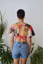 Seventies Patchwork Crop Top