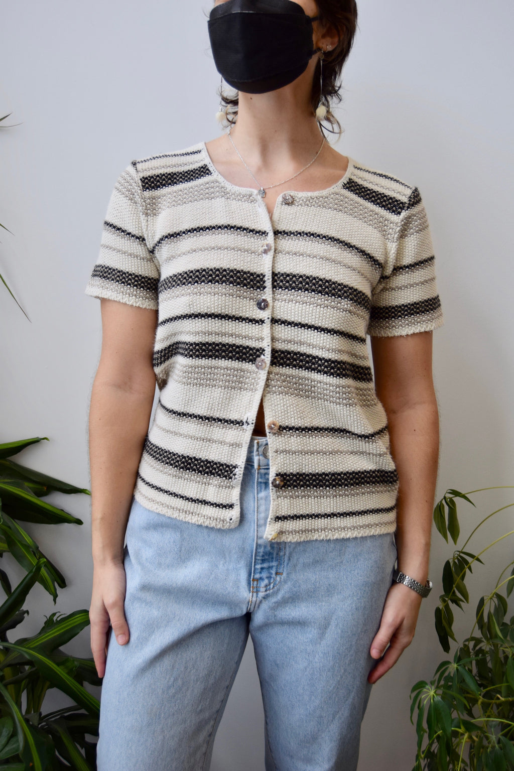 Nineties Striped Knit Top