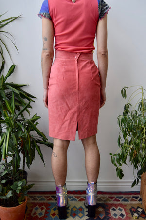Watermelon Suede Skirt