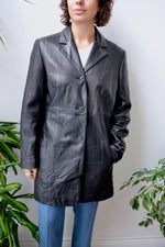 Slick Black Leather Jacket